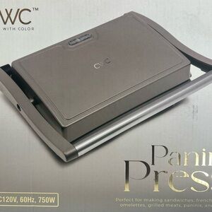 Cooking with Color Panini Press New